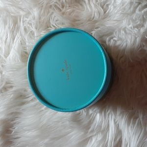 Kate Spade Empty Blue Green Round Box